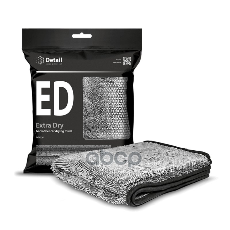 679 р. Полотенце Микрофибра Detail Ed Extra Dry (50 Х 60 См.) Для Сушки Кузова. В Упаковке (Dt-0509) Detail арт. DT-0509  с доставкой в г. Кемерово