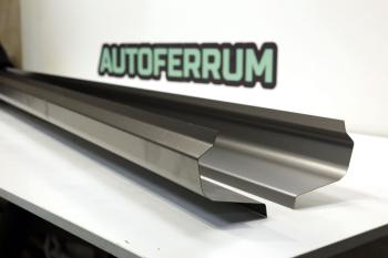 Комплект ремонтных порогов AUTOFERRUM Renault Logan 1 дорестайлинг (2004-2010) (оцинкованная сталь 1 мм)