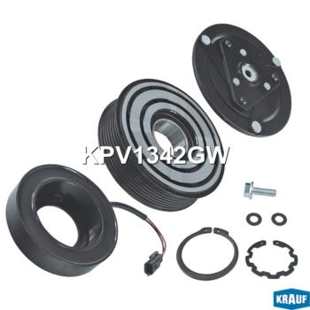 11 549 р. Муфта NISSAN Maxima (08-),Murano (07-),Pathfinder (12-) компрессора кондиционера KRAUF  с доставкой в г. Кемерово. Увеличить фотографию 1