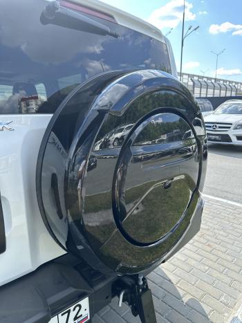 Пластиковый колпак (чехол) запасного колеса RALEX Tank 300 (2020-2025) (черный глянец (лак))