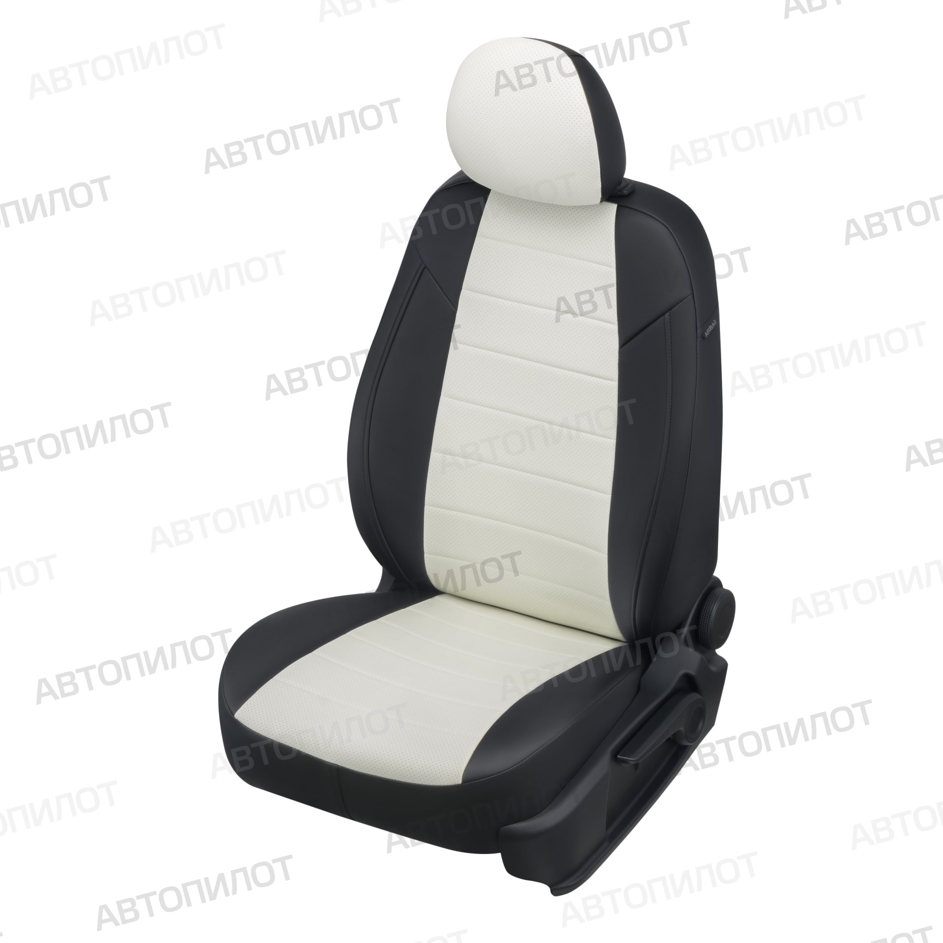 7 899 р. Чехлы сидений (экокожа, 40/60, без подлокотника, Ambition) Автопилот  Skoda Karoq  NU7 (2017-2025) дорестайлинг, рестайлинг (черный/белый)  с доставкой в г. Кемерово