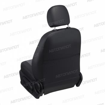 8 249 р. Чехлы сидений (экокожа/алькантара, 40/60, без подлокотника, Ambition) Автопилот Ромб  Skoda Karoq  NU7 (2017-2025) дорестайлинг, рестайлинг (черный/серый)  с доставкой в г. Кемерово. Увеличить фотографию 4