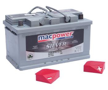 13 949 р. Аккумулятор MACPOWER 80Ач обратная полярность,низкий  с доставкой в г. Кемерово. Увеличить фотографию 3