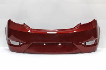 Бампер задний DAR (окрашенный) Hyundai Solaris  RBr (2010-2014) хэтчбэк дорестайлинг (Granet Red TDY (Красный гранат перламутр))