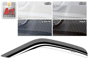 Ветровики дверейСерия "Art" белаяMercedes-BenzSprinter 2007-2013Chrome molding=120,