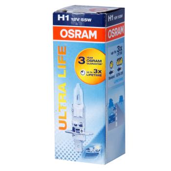 359 р. Лампа 12V H1 55W P14.5s Ultra Life OSRAM  с доставкой в г. Кемерово. Увеличить фотографию 1
