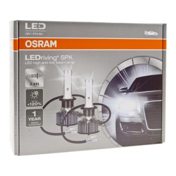 4 299 р. Лампа светодиодная 12V H1 P14.5s +120% 6000K (2шт.) Led Cool White Ledriving SPK OSRAM  с доставкой в г. Кемерово. Увеличить фотографию 4