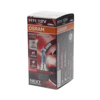 1 949 р. Лампа 12V H11 55W PGJ19-2 +150% 3750K Night Breaker Laser OSRAM  с доставкой в г. Кемерово. Увеличить фотографию 2