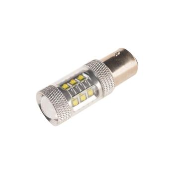 129 р. Лампа светодиодная 12V P215W BAY15d 6000K двухконтактная 16 светодиодов MEGAPOWER  с доставкой в г. Кемерово. Увеличить фотографию 1
