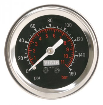 1 999 р. Манометр VIAIR 2 160 PSI, с подсветкой, черный Viair 90088  с доставкой в г. Кемерово. Увеличить фотографию 1