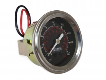 1 999 р. Манометр VIAIR 2 160 PSI, с подсветкой, черный Viair 90088  с доставкой в г. Кемерово. Увеличить фотографию 2