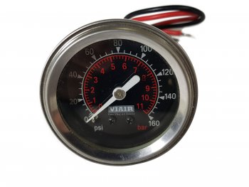 1 999 р. Манометр VIAIR 2 160 PSI, с подсветкой, черный Viair 90088  с доставкой в г. Кемерово. Увеличить фотографию 5