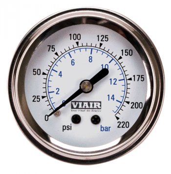 1 999 р. Манометр VIAIR 2 220 PSI, с подсветкой, белый Viair 90089  с доставкой в г. Кемерово. Увеличить фотографию 1