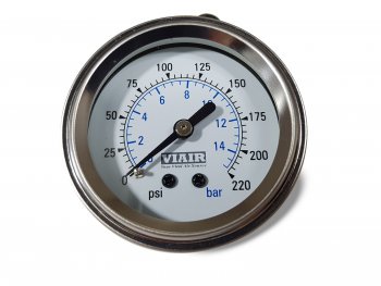 1 999 р. Манометр VIAIR 2 220 PSI, с подсветкой, белый Viair 90089  с доставкой в г. Кемерово. Увеличить фотографию 5