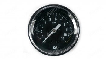 1 259 р. Манометр ARIDE 51 мм, 1х11 бар (160 PSI), 2, черный Арайд м 51 1 11  с доставкой в г. Кемерово. Увеличить фотографию 1