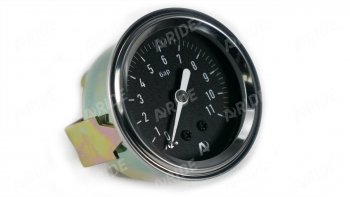 1 259 р. Манометр ARIDE 51 мм, 1х11 бар (160 PSI), 2, черный Арайд м 51 1 11  с доставкой в г. Кемерово. Увеличить фотографию 2