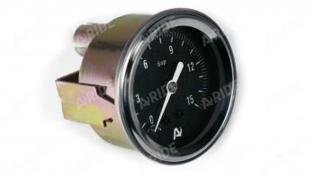 1 499 р. Манометр ARIDE 51 мм, 1х15 бар (220 PSI), 2, черный, с подсветкой Арайд м 51 1 15  с доставкой в г. Кемерово. Увеличить фотографию 2