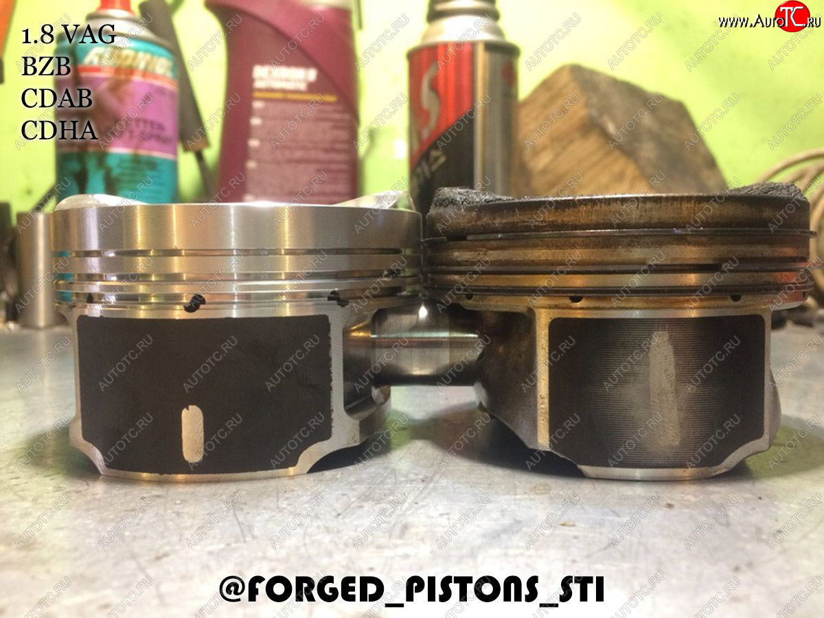 18 599 р. Поршни СТИ VolksWagen 1,8 BZB, CDAB под палец 2351мм кольца 1,21,52,0  153891738  с доставкой в г. Кемерово