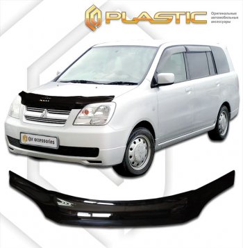 2 199 р. Дефлектор капота CA-Plastic  Mitsubishi Dion  CR6W,CR9W (2002-2006) рестайлинг (серия Сlassic черный)  с доставкой в г. Кемерово. Увеличить фотографию 2