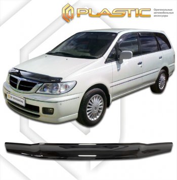 1 999 р. Дефлектор капота CA-Plastic  Nissan Presage  U30 (2001-2003) рестайлинг (classic черный, без надписи)  с доставкой в г. Кемерово. Увеличить фотографию 1