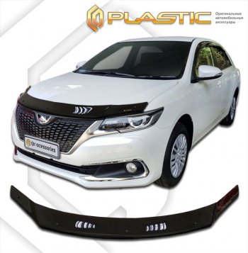 1 999 р. Дефлектор капота CA-Plastic  Toyota Allion  T260 (2016-2021) седан 2-ой рестайлинг (classic черный, без надписи)  с доставкой в г. Кемерово. Увеличить фотографию 1