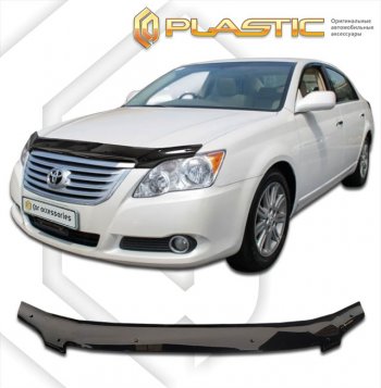 2 159 р. Дефлектор капота CA-Plastic  Toyota Avalon  3 (2005-2010) Правый руль (classic черный, без надписи)  с доставкой в г. Кемерово. Увеличить фотографию 1