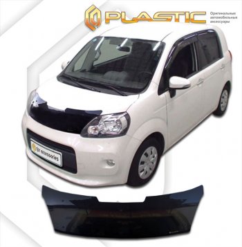 2 159 р. Дефлектор капота CA-Plastic  Toyota Porte  NP140 (2012-2020) (classic черный, без надписи)  с доставкой в г. Кемерово. Увеличить фотографию 1