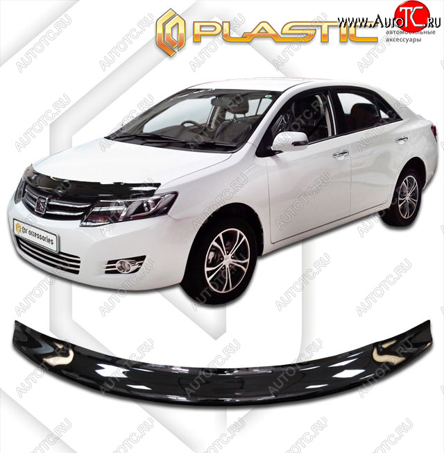 1 999 р. Дефлектор капота CA-Plastic Zotye Z300 (2012-2018) (classic черный, без надписи)  с доставкой в г. Кемерово