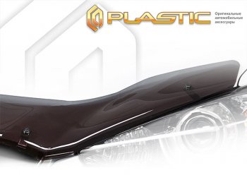 2 199 р. Дефлектор капота CA-Plastic  Ford Ranger  RapCab (2011-2016) дорестайлинг (classic полупрозрачный, без надписи)  с доставкой в г. Кемерово. Увеличить фотографию 1