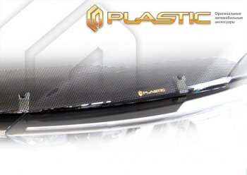 2 199 р. Дефлектор капота Шелкография черная CA Plastic на Toyota Land Cruiser  2010  с доставкой в г. Кемерово. Увеличить фотографию 1