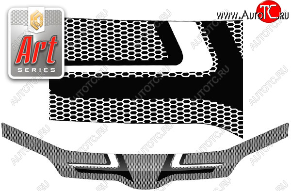 2 559 р. Дефлектор капота CA-Plastic  Toyota Succeed  XP50,XP160 (2014-2020) рестайлинг (серия ART белая)  с доставкой в г. Кемерово