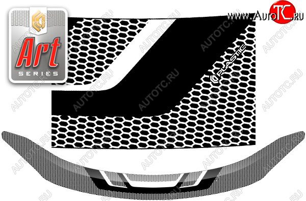 2 479 р. Дефлектор капота CA-Plastic  Nissan Bluebird Sylphy  седан (2012-2025) NB17 (серия ART графит)  с доставкой в г. Кемерово