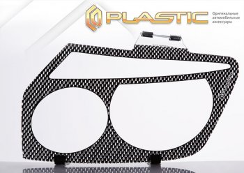 1 999 р. Защита фар CA-Plastic  Toyota RAV4  XA30 (2003-2008) 5 дв. удлиненный дорестайлинг (Шелкография карбон серебро)  с доставкой в г. Кемерово. Увеличить фотографию 3