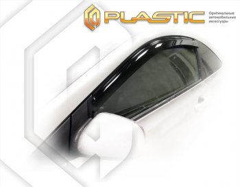 1 899 р. Ветровики дверей Classic полупрозрачный CA Plastic на Honda Civic Купе 2005-2010   с доставкой в г. Кемерово. Увеличить фотографию 1
