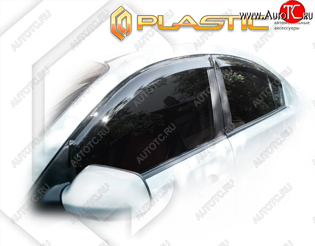 1 999 р. Ветровики дверей Classic полупрозрачный CA Plastic на Mazda Axela седан 2004-2009  с доставкой в г. Кемерово