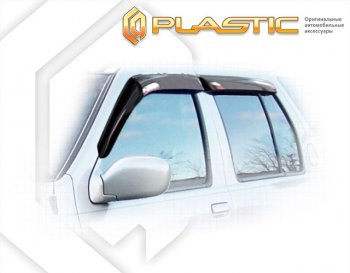 1 999 р. Ветровики дверей Classic полупрозрачный CA Plastic на Nissan Terrano  2002  с доставкой в г. Кемерово. Увеличить фотографию 1
