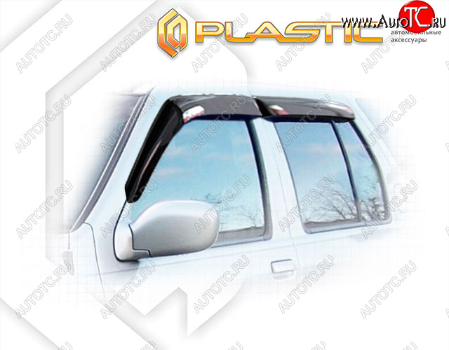 1 999 р. Ветровики дверей Classic полупрозрачный CA Plastic на Nissan Terrano  2002  с доставкой в г. Кемерово