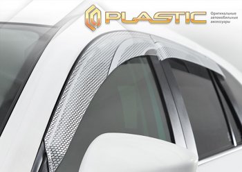 2 199 р. Ветровики дверей Серия Art серебро CA Plastic на Mazda 2  август 2002  с доставкой в г. Кемерово. Увеличить фотографию 1