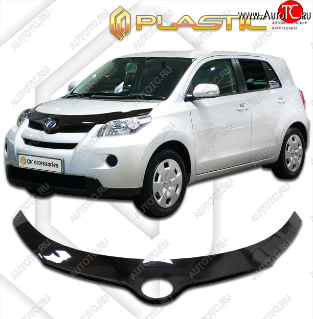 2 399 р. Дефлектор капота (exclusive) Classic черный CA Plastic на Toyota Urban Cruiser  2008–н.в.  с доставкой в г. Кемерово