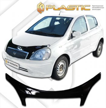 2 399 р. Дефлектор капота (exclusive) Classic черный CA Plastic на Toyota Vitz Clavia 1999-2003  с доставкой в г. Кемерово. Увеличить фотографию 1