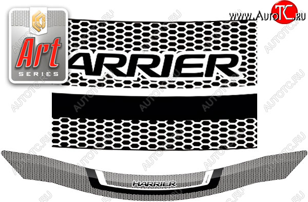 2 399 р. Дефлектор капота CA-Plastic  Toyota Harrier  XU80 (2020-2025) (серия ART графит)  с доставкой в г. Кемерово
