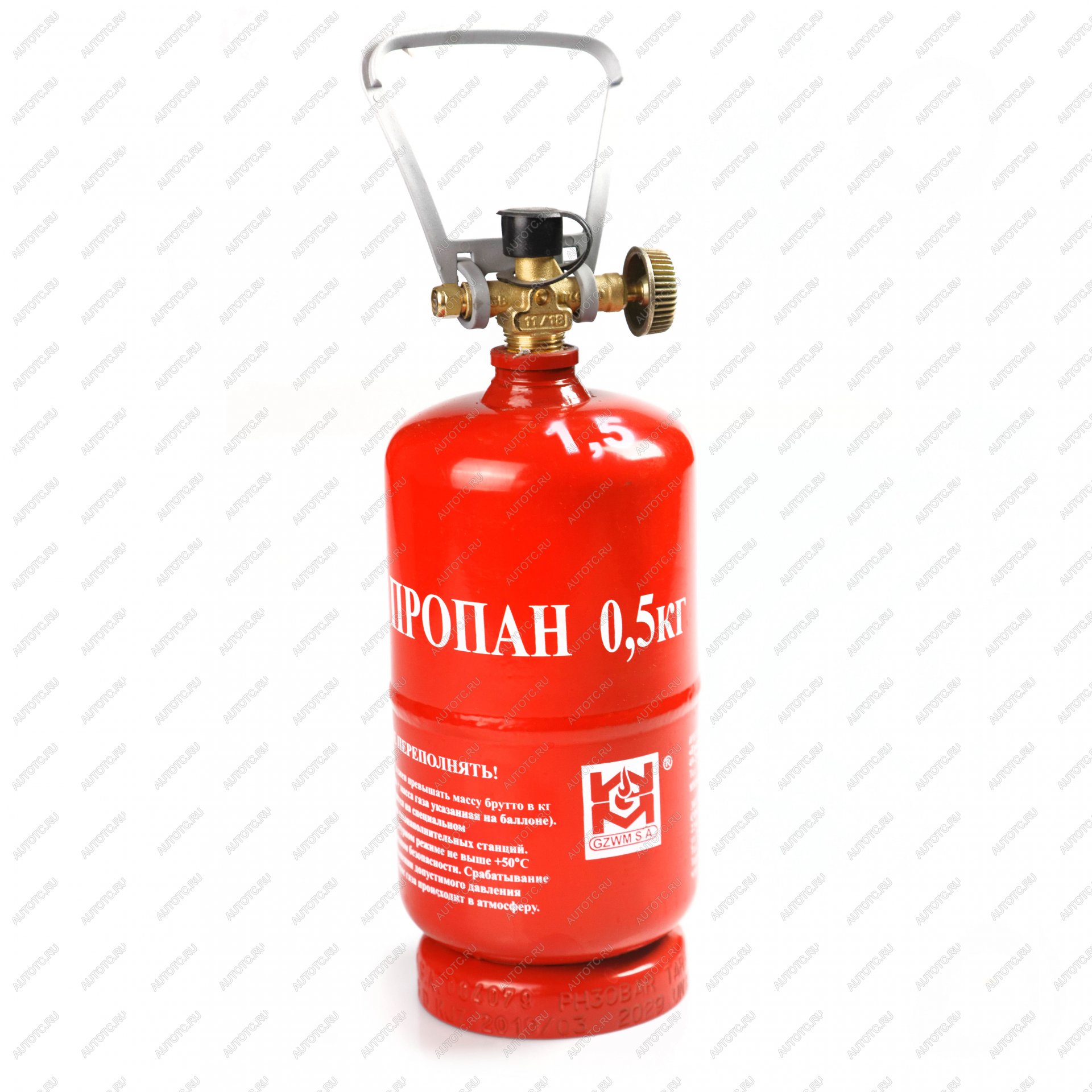 2 509 р. Баллон газовый стальной GZWM LPG BT-0,5, 1,2 л. Grotkuv (РП) GZWM lpg-bt-0,5  с доставкой в г. Кемерово
