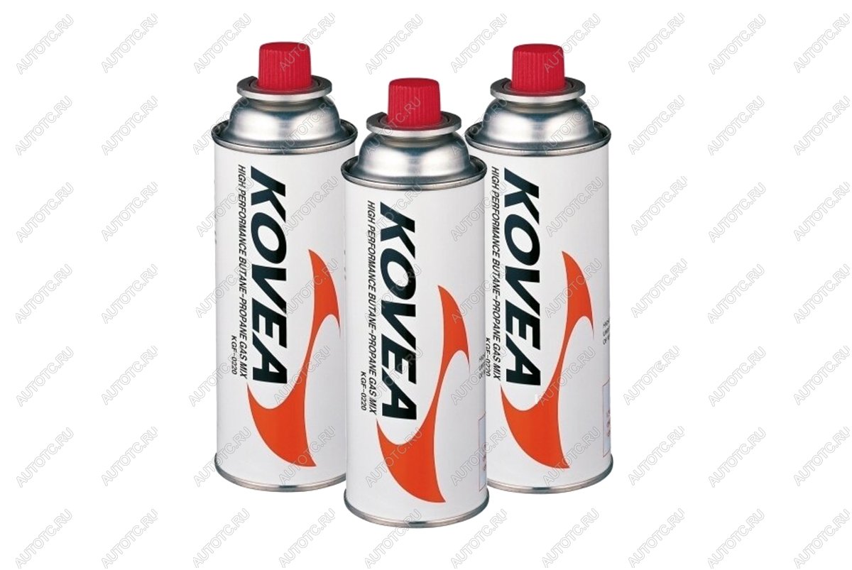 679 р. Баллон газовый цанговый KOVEA Nozzle type gas 220 г комплект 3 шт. KOVEA kgf-220-set3  с доставкой в г. Кемерово