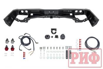 89 019 р. Бампер РИФ силовой задний Toyota Land Cruiser 76 2007+ с квадратом под фаркоп и фонарями РИФ rif076-21150  с доставкой в г. Кемерово. Увеличить фотографию 2