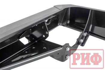 89 019 р. Бампер РИФ силовой задний Toyota Land Cruiser 76 2007+ с квадратом под фаркоп и фонарями РИФ rif076-21150  с доставкой в г. Кемерово. Увеличить фотографию 8