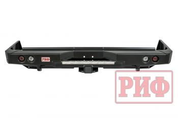 89 019 р. Бампер РИФ силовой задний Toyota Land Cruiser 76 2007+ с квадратом под фаркоп и фонарями РИФ rif076-21150  с доставкой в г. Кемерово. Увеличить фотографию 4
