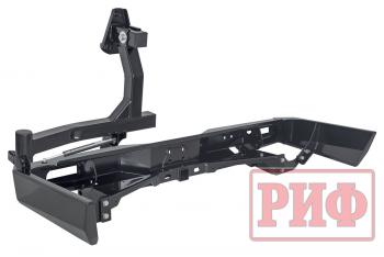 114 109 р. Бампер РИФ силовой задний Toyota Land Cruiser 76 2007+ с квадратом под фаркоп, калиткой и фонарями РИФ rif076-21125  с доставкой в г. Кемерово. Увеличить фотографию 9