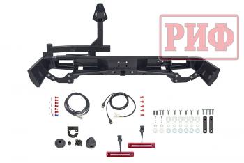 114 109 р. Бампер РИФ силовой задний Toyota Land Cruiser 76 2007+ с квадратом под фаркоп, калиткой и фонарями РИФ rif076-21125  с доставкой в г. Кемерово. Увеличить фотографию 8