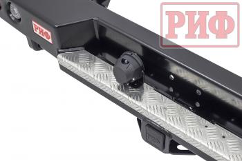 75 709 р. Бампер РИФ силовой задний Toyota Land Cruiser 78 2007+ с квадратом под фаркоп и фонарями РИФ rif078-21150  с доставкой в г. Кемерово. Увеличить фотографию 5