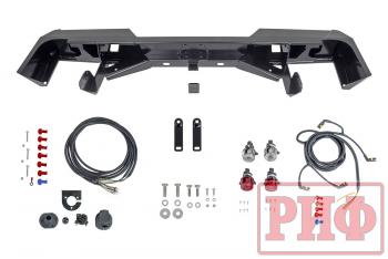 75 709 р. Бампер РИФ силовой задний Toyota Land Cruiser 78 2007+ с квадратом под фаркоп и фонарями РИФ rif078-21150  с доставкой в г. Кемерово. Увеличить фотографию 2